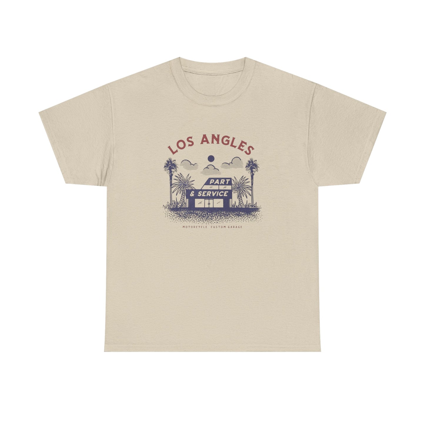 Los Angeles Motorcycle Shop Graphic T Shirt ADULT NEW