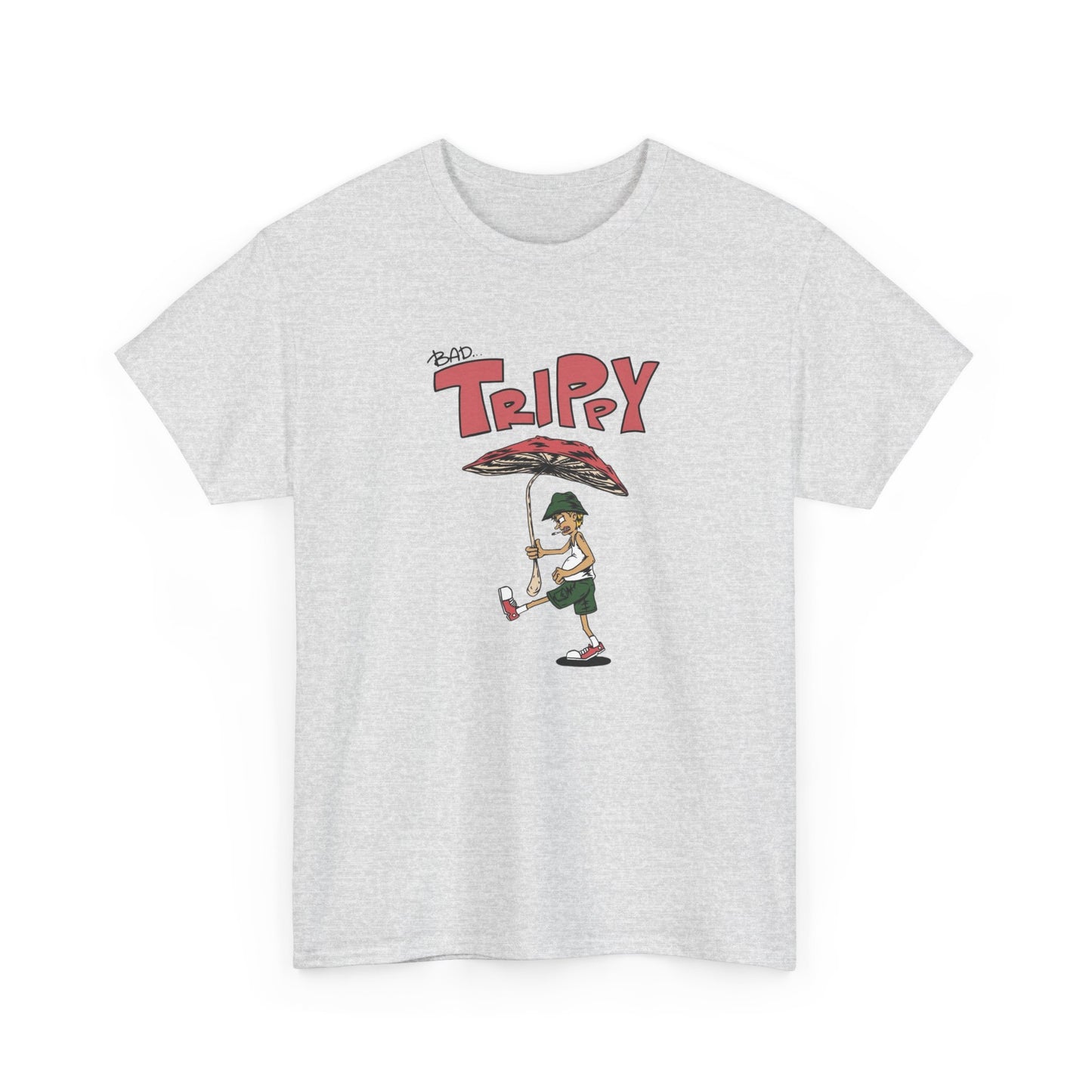Bad Trippy Mushrooms Graphic T Shirt NEW Adult Unisex Heavy Cotton Tee