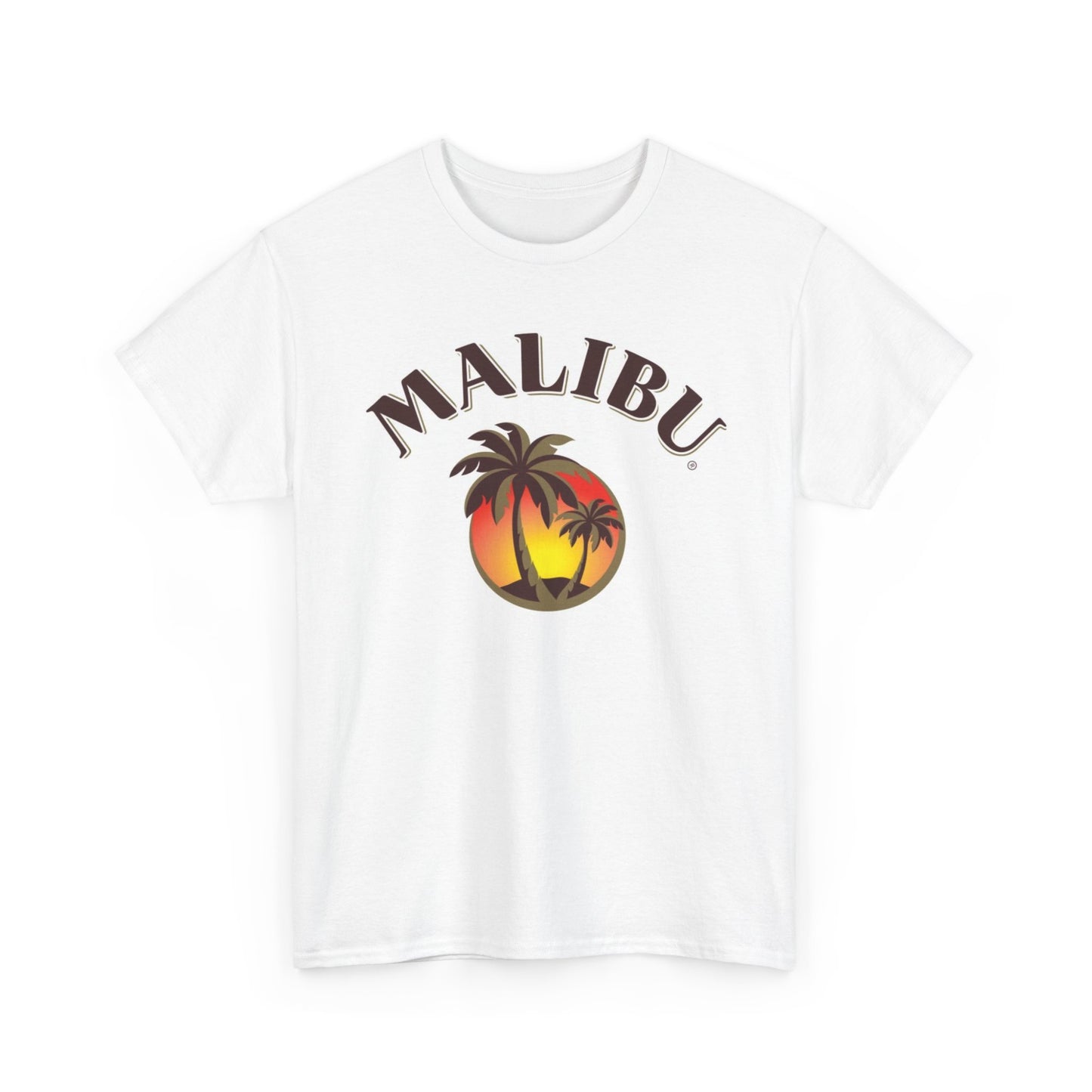 Malibu Rum Graphic T Shirt Vintage Logo Unisex Heavy Cotton Tee