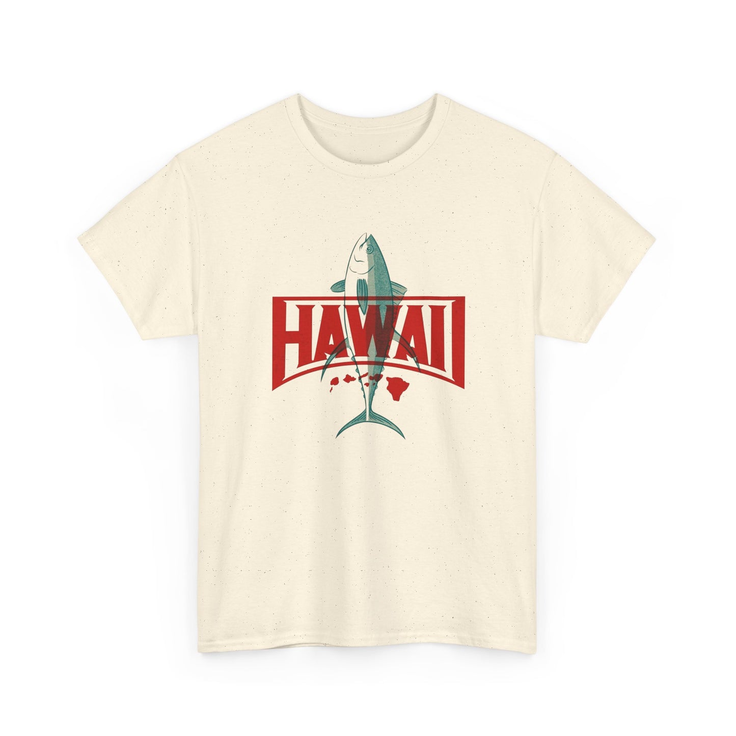Hawaii Fishing Graphic T Shirt NEW ADULT Unisex Heavy Cotton Tee