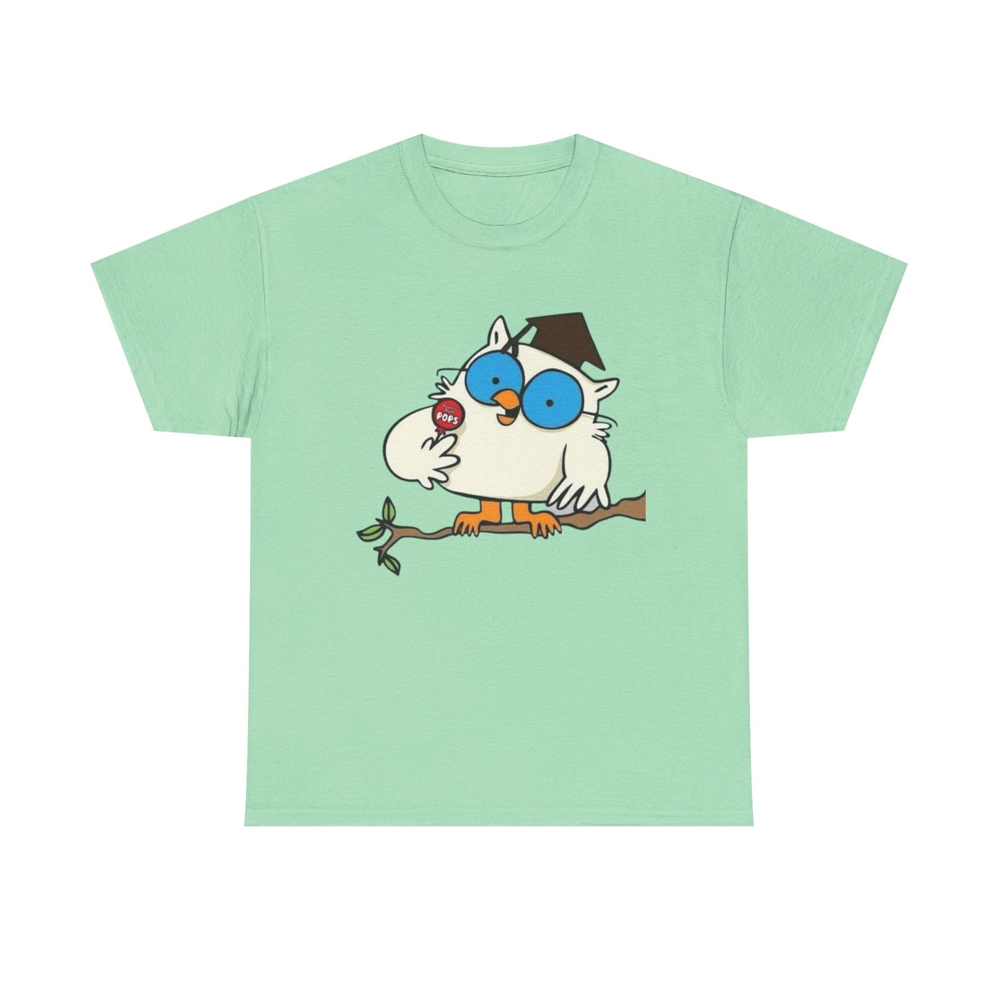 Tootsie Pop Owl Vintage Graphic T Shirt NEW S-5XL Unisex Heavy Cotton Tee