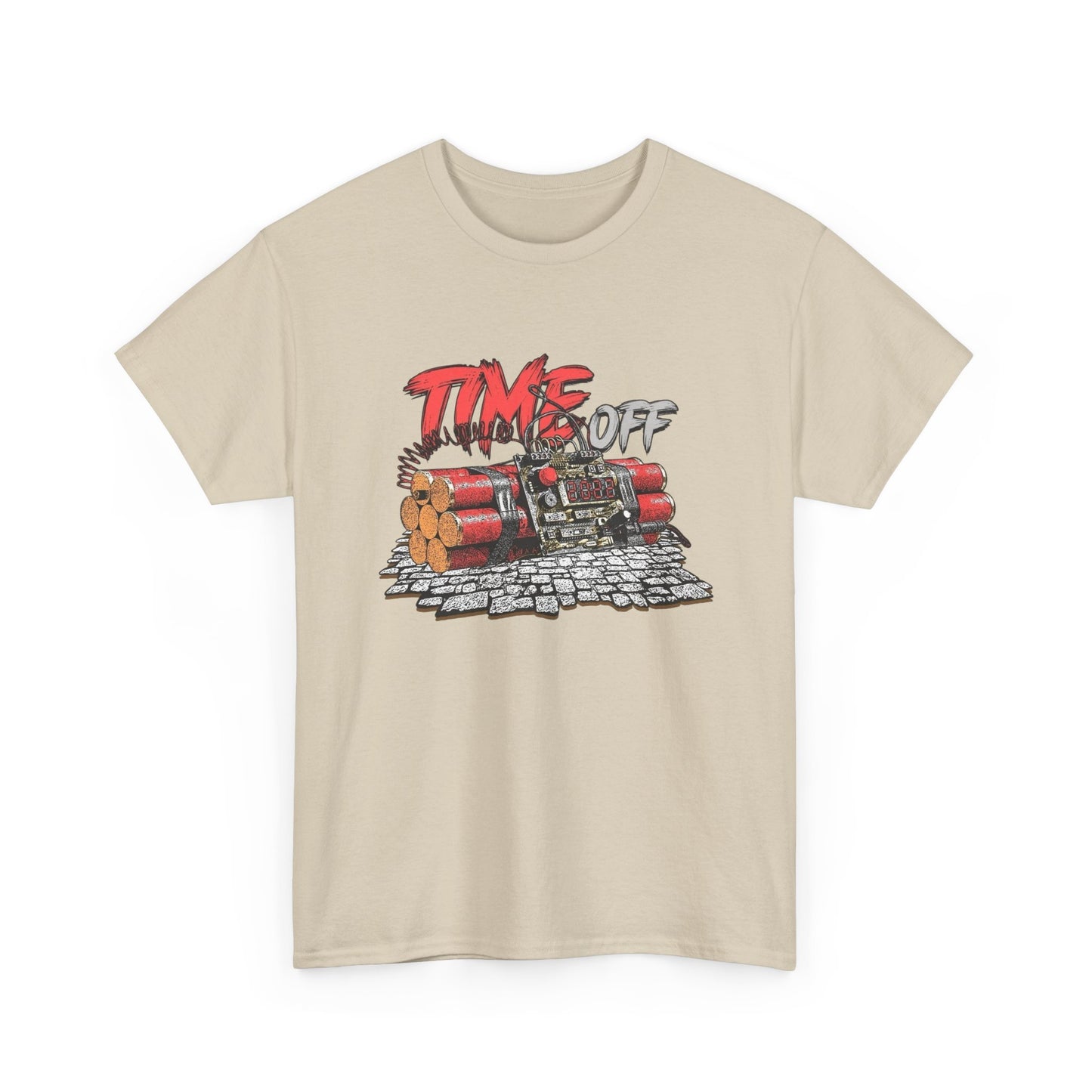 Time Off Time Bomb Graphic T Shirt NEW GIFT Unisex Heavy Cotton Tee
