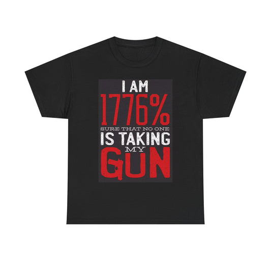 1776 America USA T shirt gun Declaration of Independence Unisex Heavy Cotton Tee