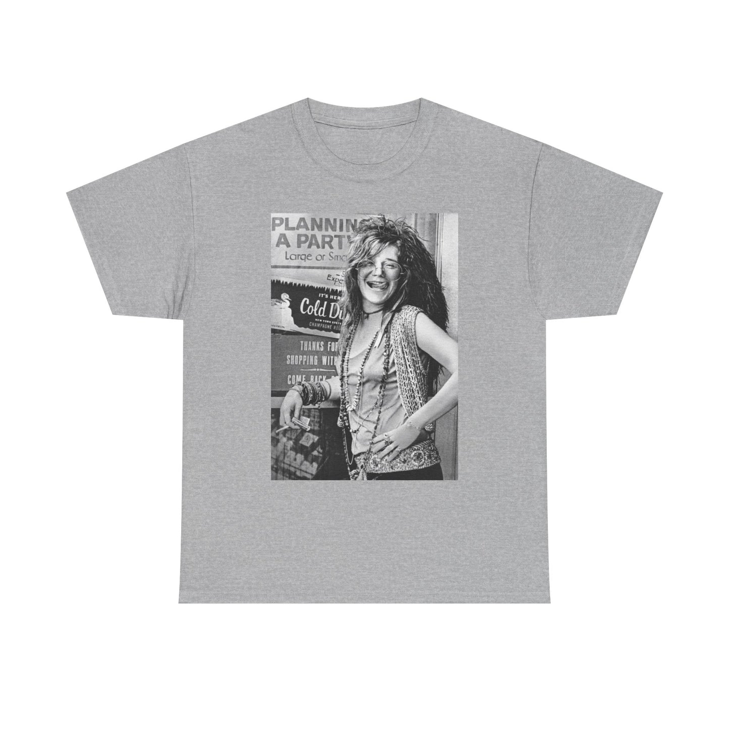 Janis Joplin Photo Vintage T Shirt BRAND NEW Apparel Unisex Graphic Tee USA