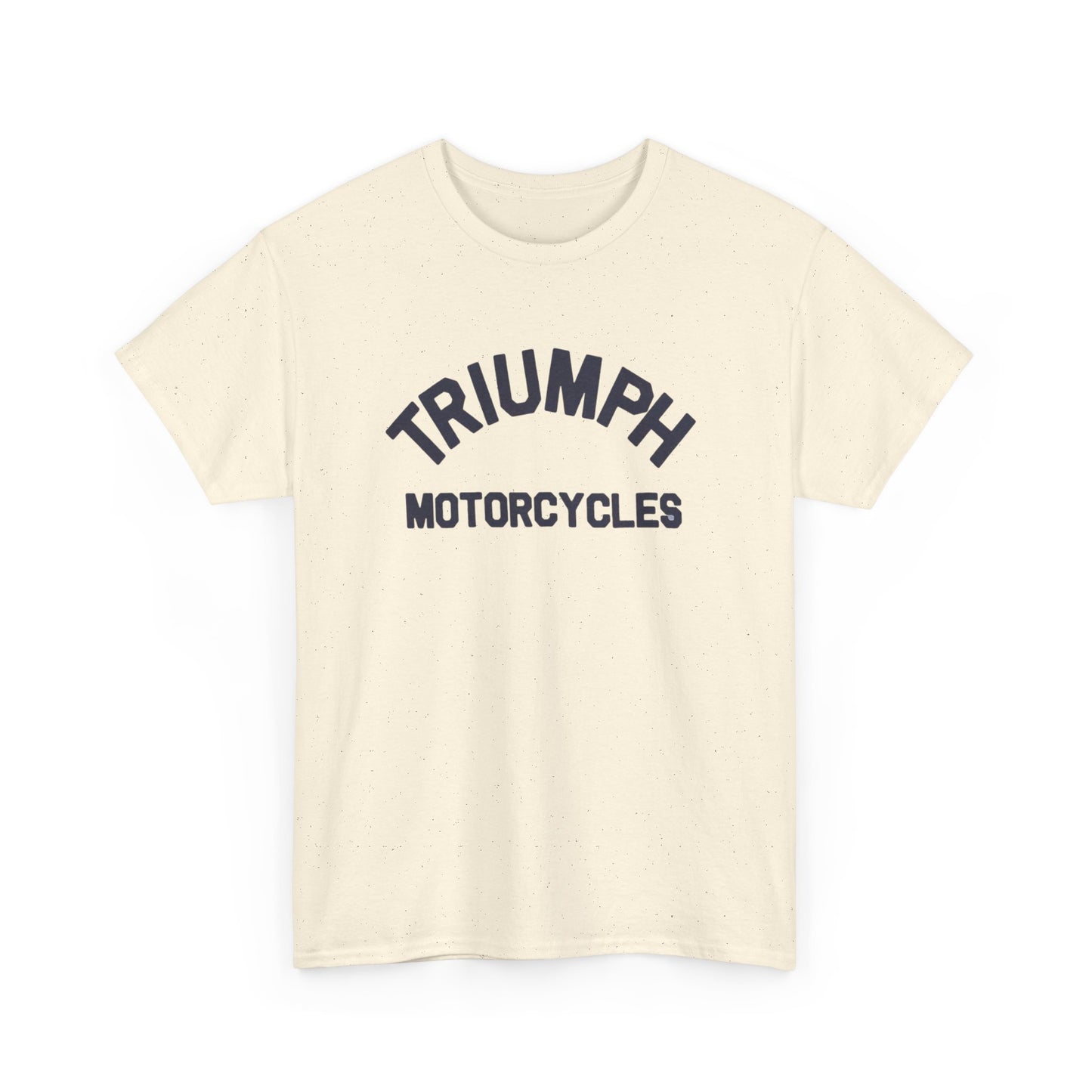 Triumph Motorcycles Tshirt Vintage Logo Classic Fit Unisex Heavy Cotton Tee
