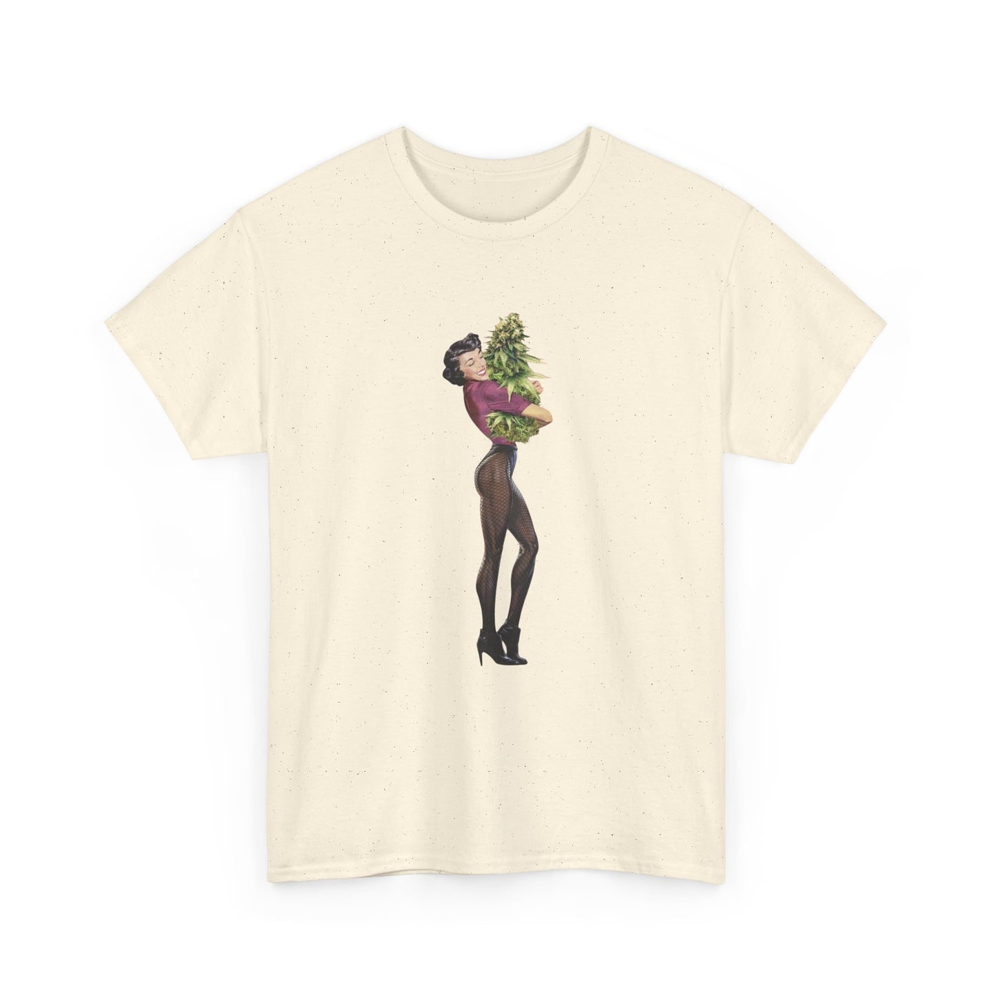 Weed Hugs Graphic T-Shirt Womens Comfy Cotton Tee NEW