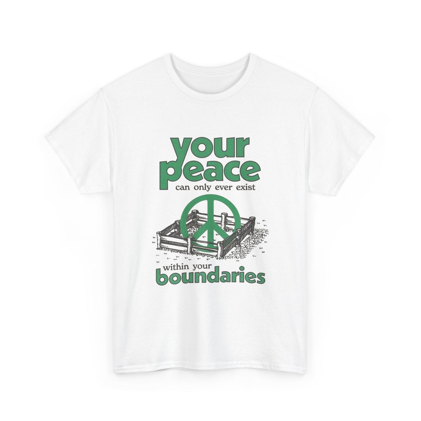 Your Peace Graphic T Shirt NEW ADULT Tee Unisex Heavy Cotton Tee