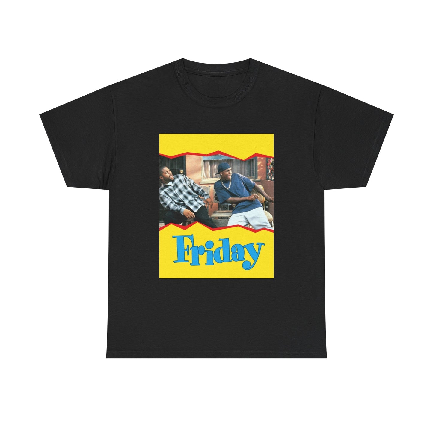 Friday Tshirt Movie Poster Ice Cube Comedy Vintage Retro Unisex Heavy Cotton Tee
