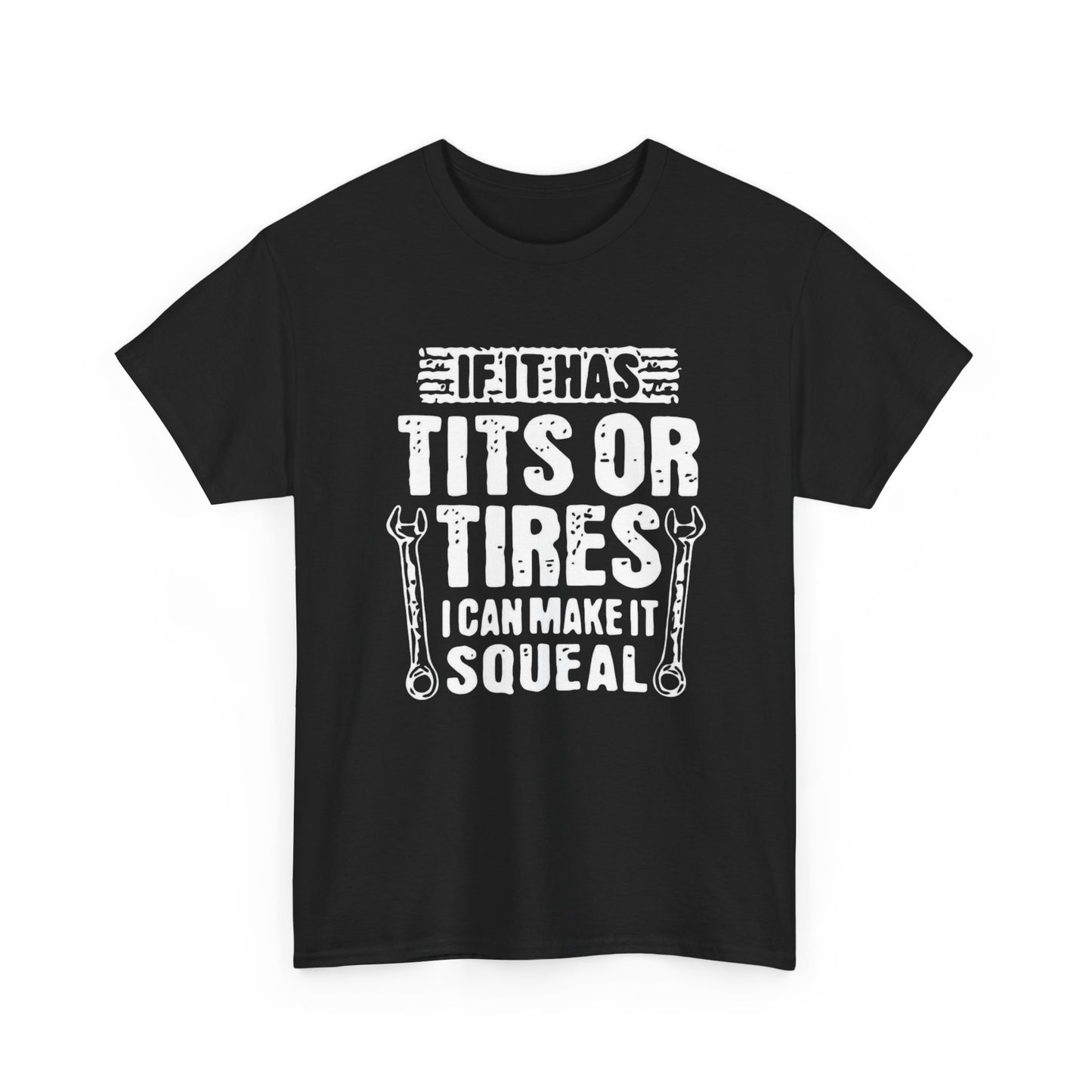 Tits Or Tires Funny Mechanic Graphic T Shirt NEW ADULT TEE