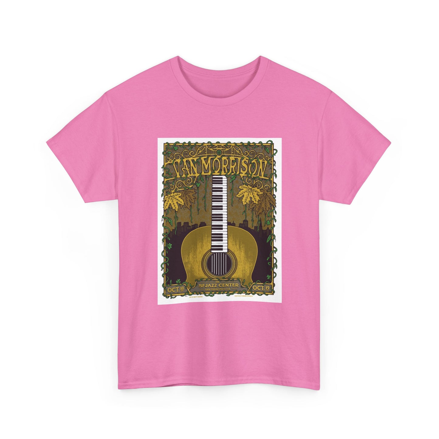 Van Morrison Tshirt Classic Rock Merch Graphic Retro Unisex Heavy Cotton Tee