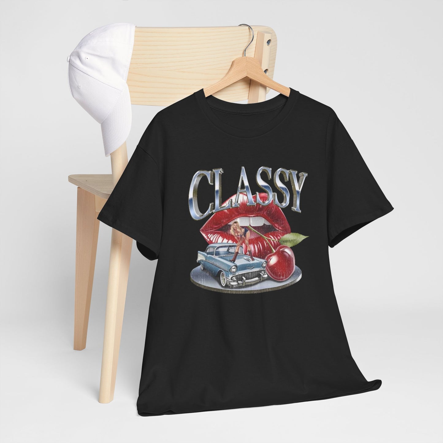Classy Vintage Muscle Car Graphic T Shirt Unisex Heavy Cotton Tee