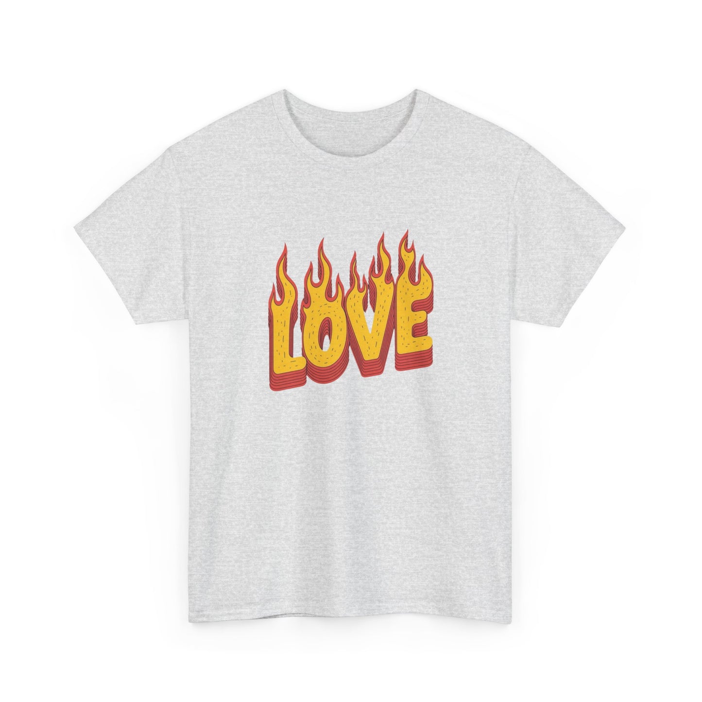 Fire Love Graphic T Shirt NEW ADULT Tee