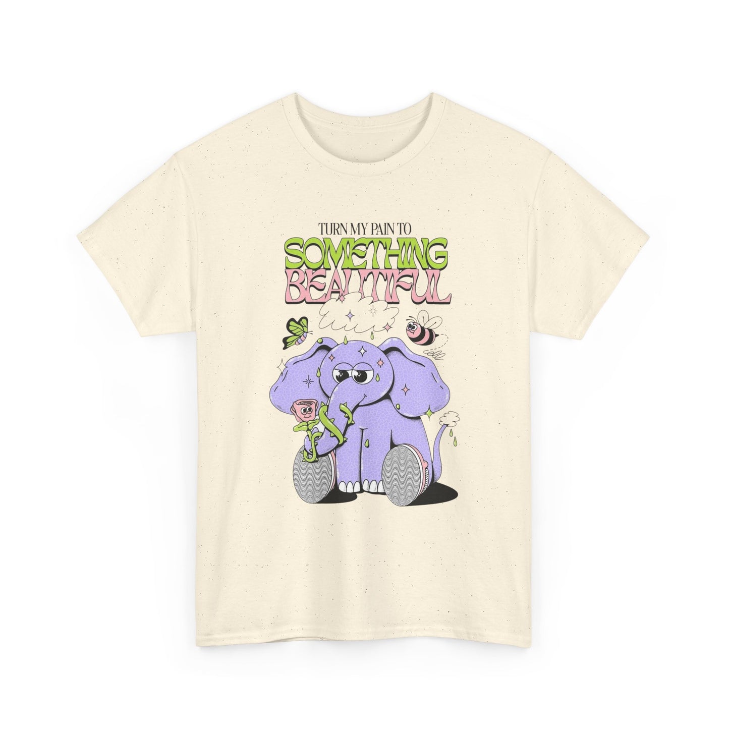 Turn Pain Into Something Beautiful Graphic T Shirt Unisex Heavy Cotton Tee