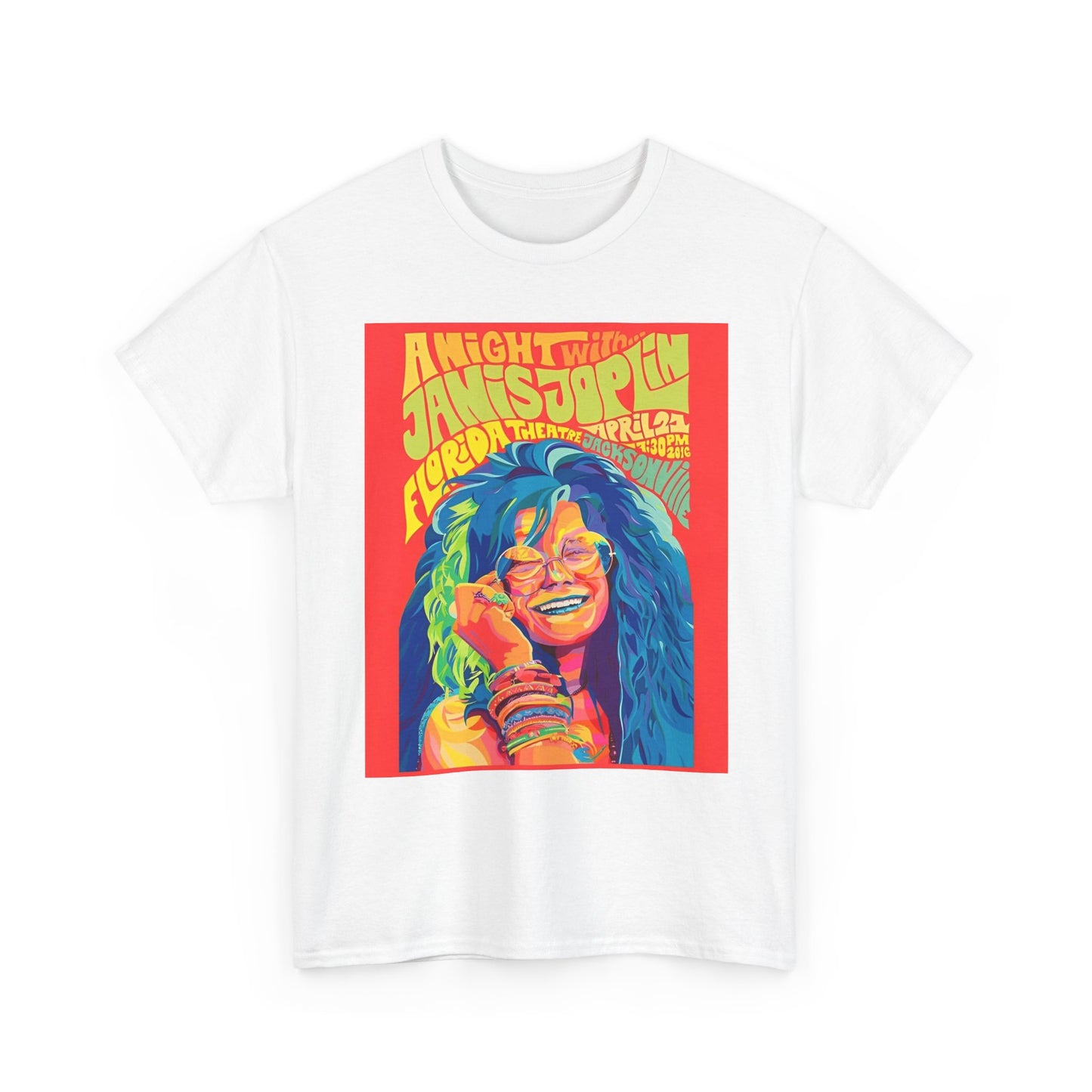 Janis Joplin Poster T Shirt BRAND NEW Apparel Unisex Graphic Tee USA