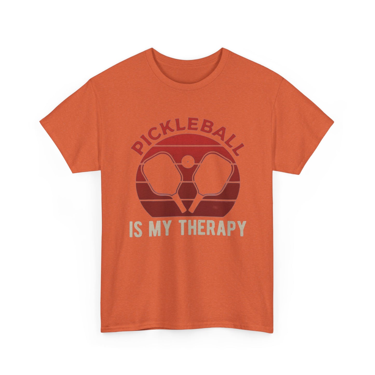 Pickleball Is My Therapy Graphic T Shirt Cotton Tee Apparel New