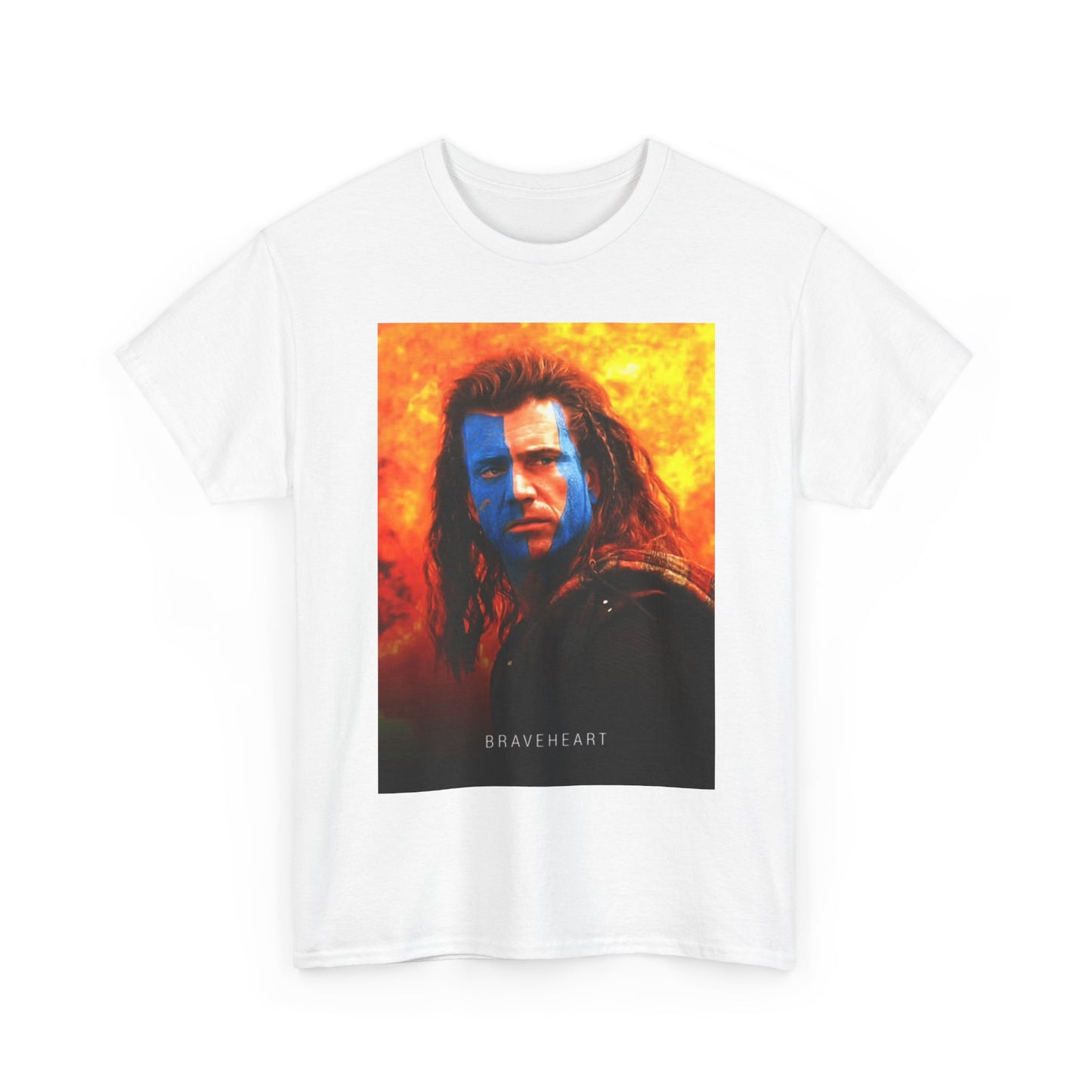 BraveHeart Tshirt Vintage Movie Mel gibson Retro Unisex Heavy Cotton Tee
