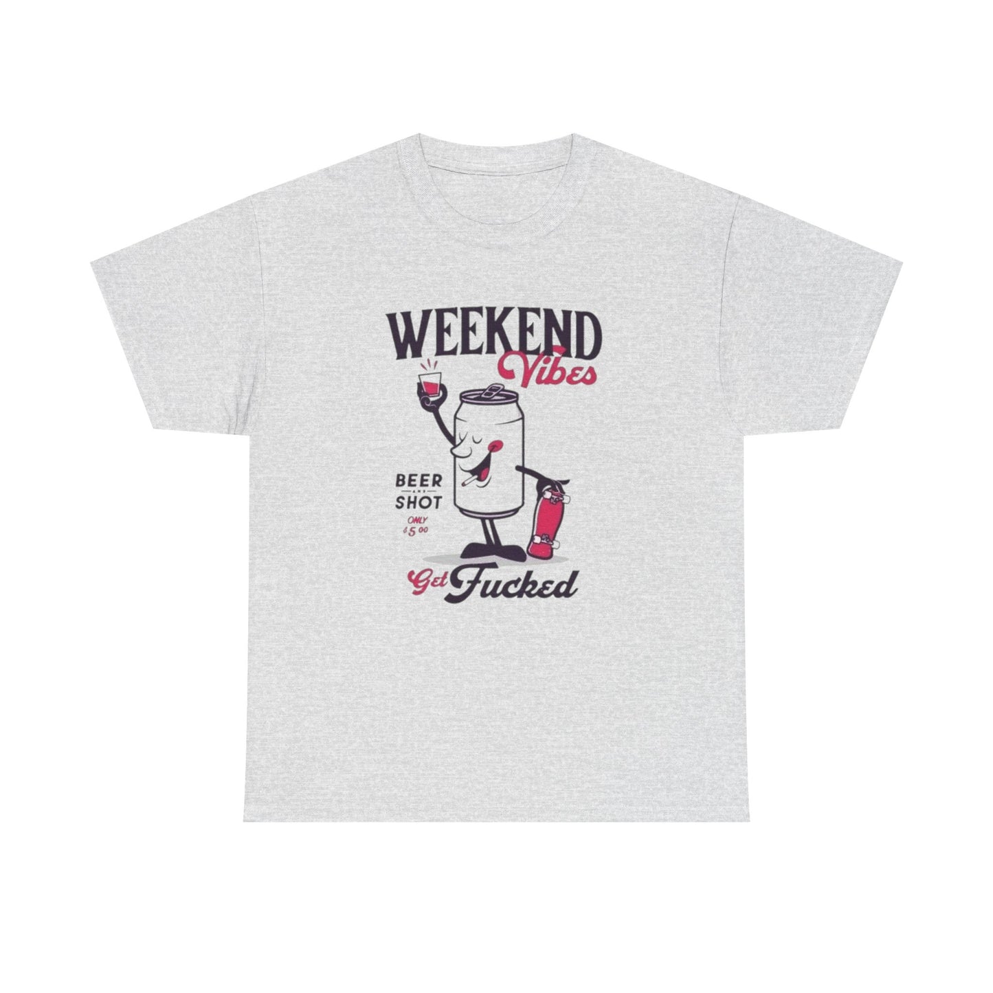 Weekend Vibes Graphic T Shirt ADULT NEW