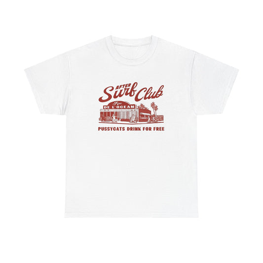 Surf Club Graphic T Shirt NEW Vintage Unisex Heavy Cotton Tee