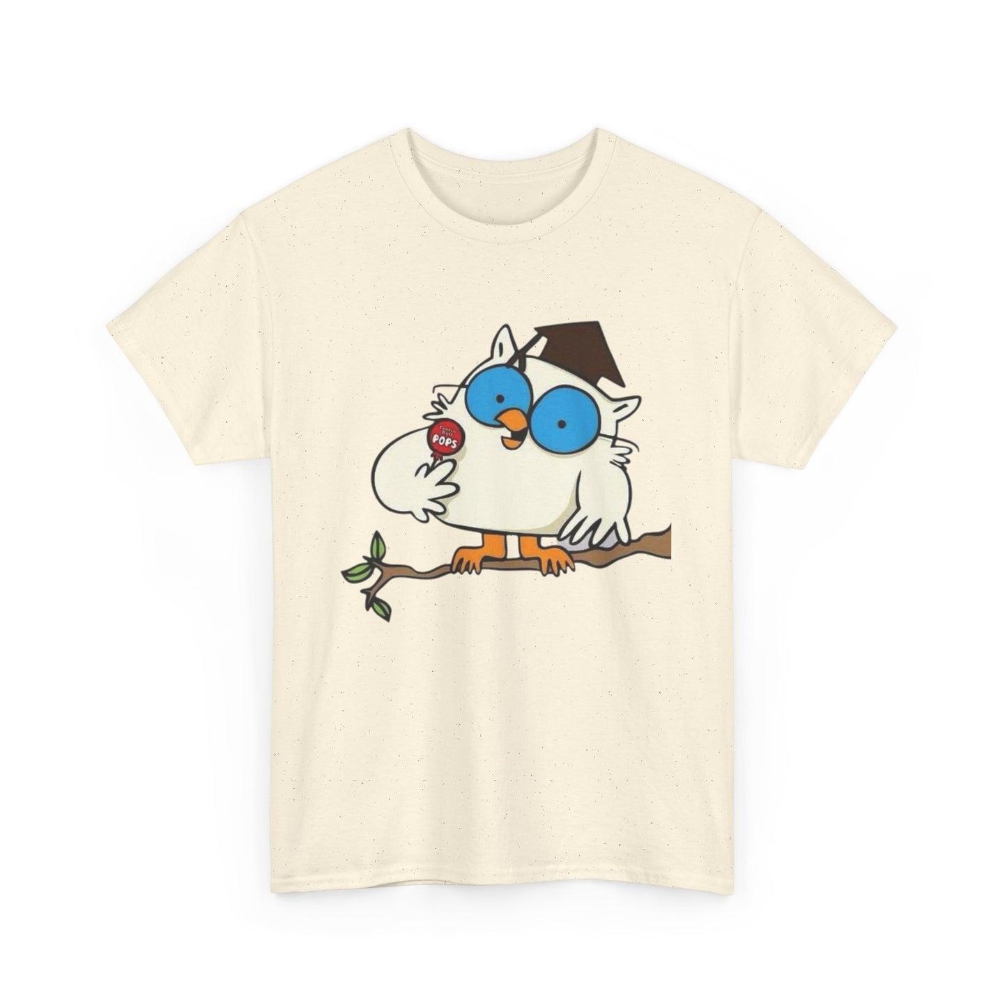 Tootsie Pop Owl Vintage Graphic T Shirt NEW S-5XL Unisex Heavy Cotton Tee