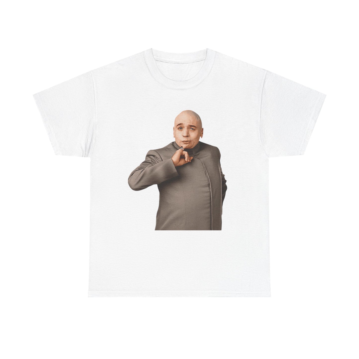Dr Evil Funny Graphic T Shirt Austin Powers Retro Unisex Heavy Cotton Tee