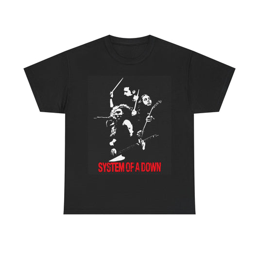 System Of A Down Tshirt Rock Merch Graphic Unisex Heavy Cotton Tee