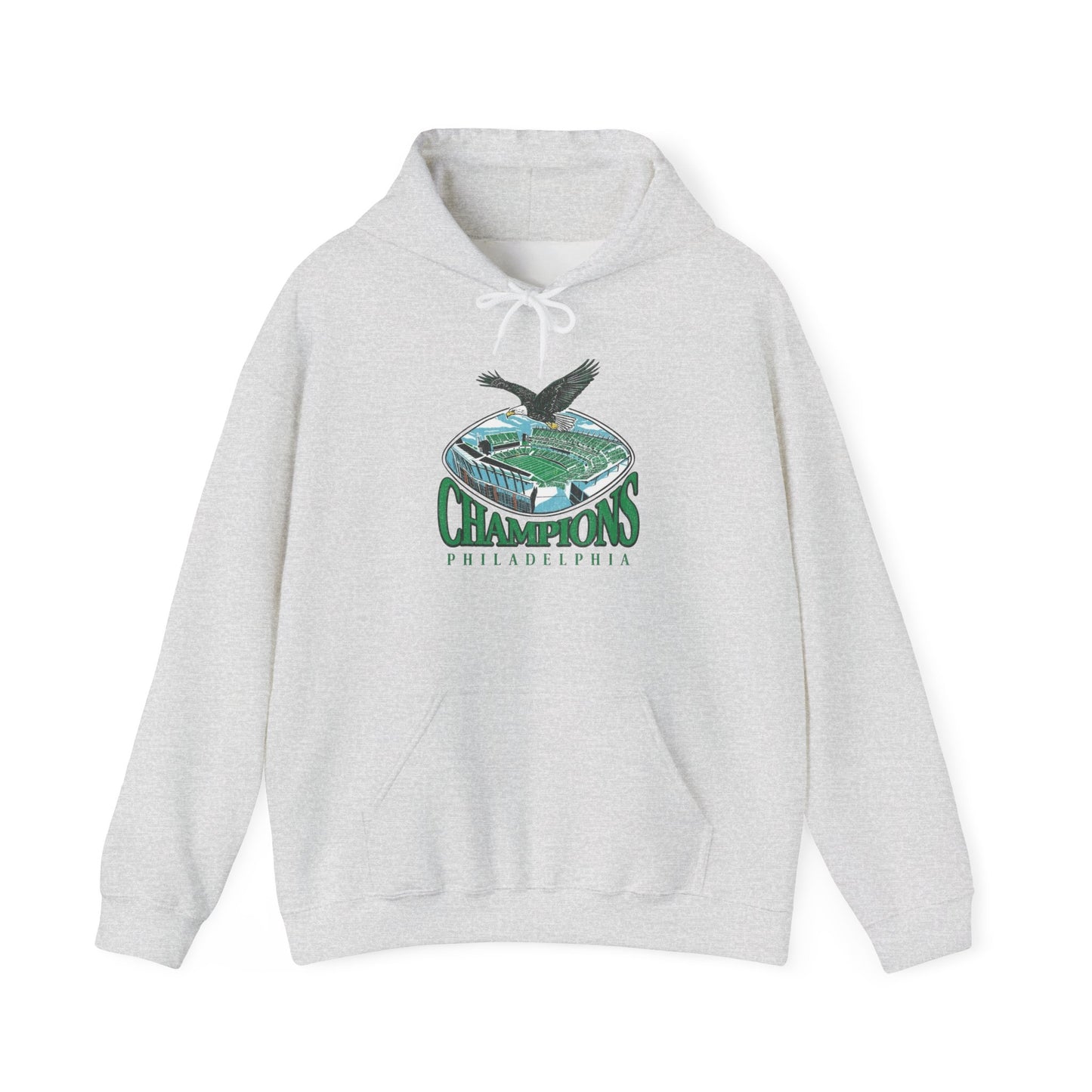 Philadelphia Champions GO BIRDS Graphic Hoodie NEW Heavy Blend Hooded Sweatshirt