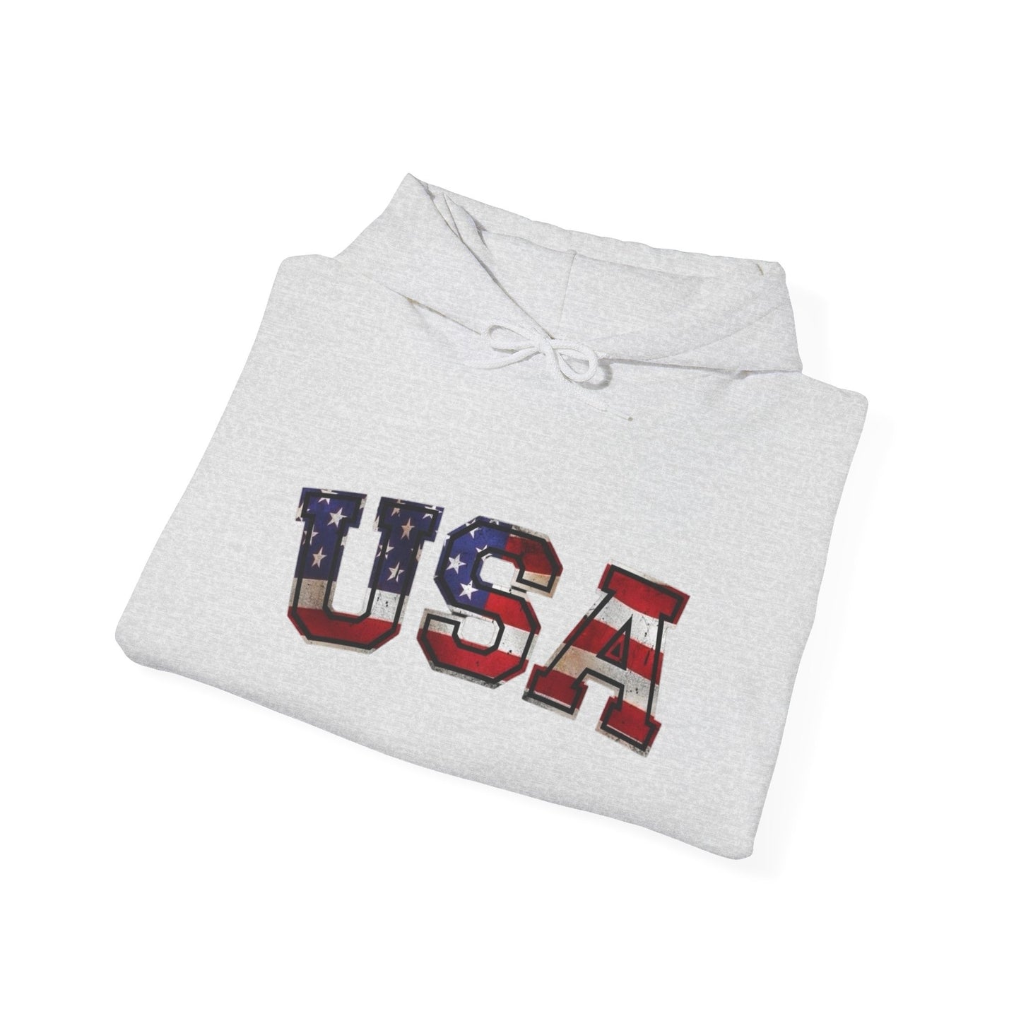 USA Logo American Flag Freedom Graphic Hoodie Heavy Blend™ Hooded Sweatshirt