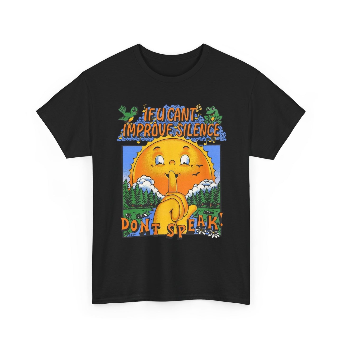 Stay Silent T-Shirt NEW Gift Unisex Heavy Cotton Tee