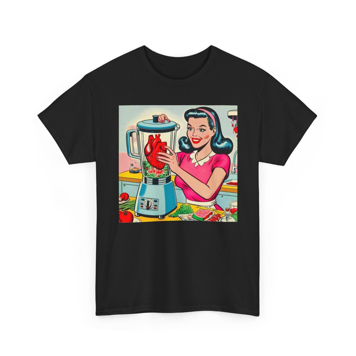 Heartbreaker Woman Art Graphic T Shirt Unisex Heavy Cotton Tee