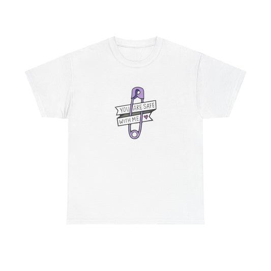 Safe With Me Graphic T Shirt Unisex Heavy Cotton Tee Gift