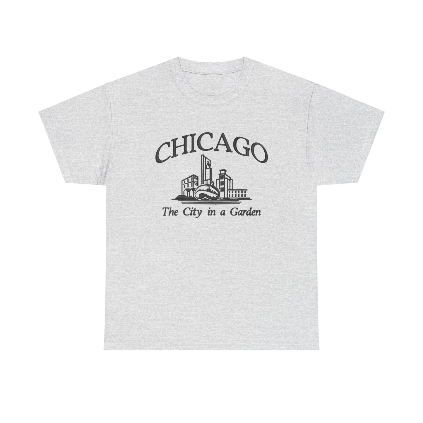 Chicago The City In A Garden Graphic T Shirt NEW Unisex Heavy Cotton Tee