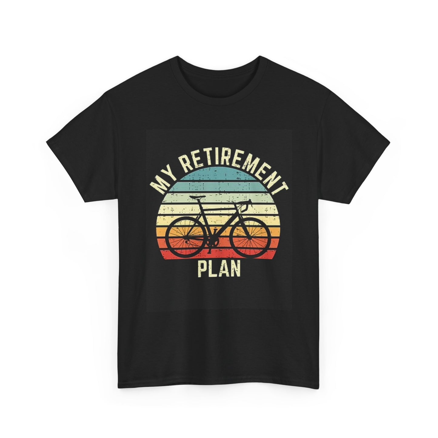My Retirement Plan Mountain Biking Graphic T Shirt Unisex Heavy Cotton Tee