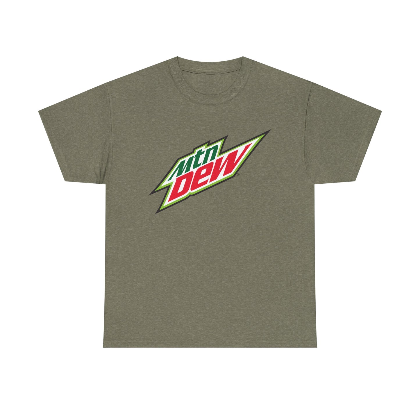 Mountain Dew Graphic T Shirt Retro Logo Video Games Unisex Heavy Cotton Tee