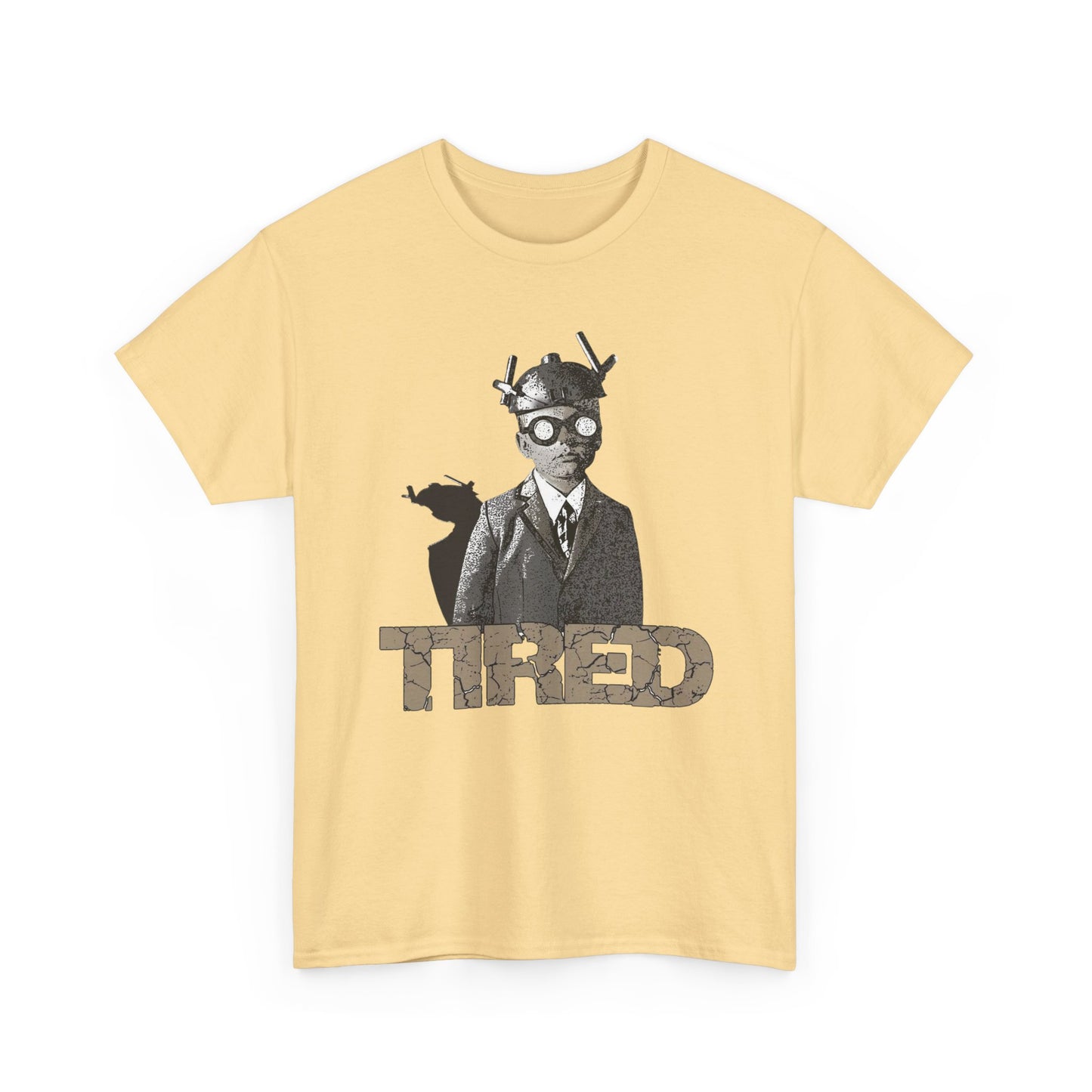 Tired Art Graphic T Shirt NEW GIFT Unisex Heavy Cotton Tee