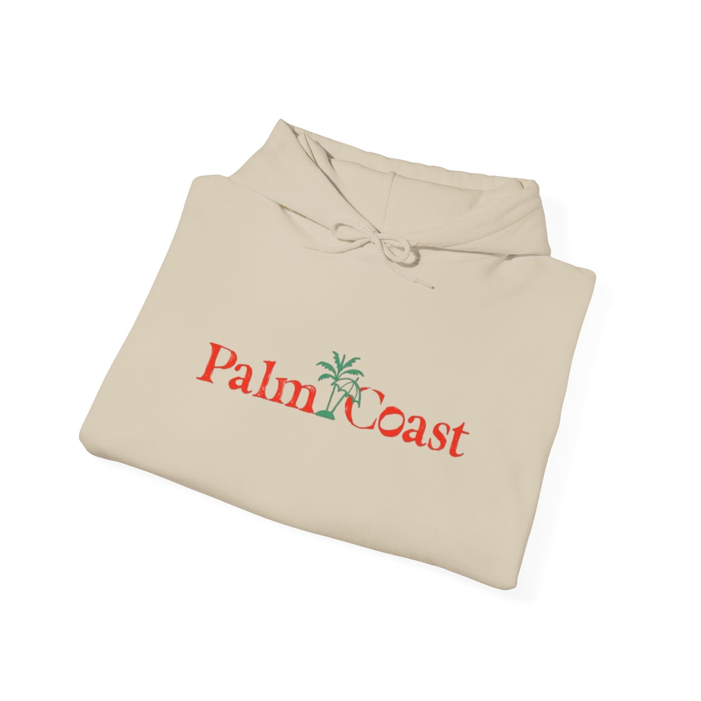 Palm Coast Graphic Hoodie Heavy Blend Sweatshirt NEW