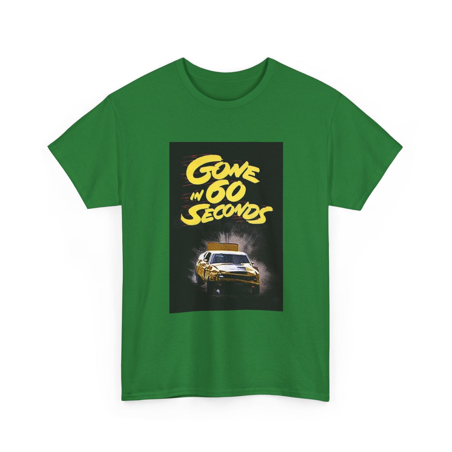 Gone in 60 Seconds Tshirt Vintage Ford Mustang Retro Poster Unisex Heavy Cotton