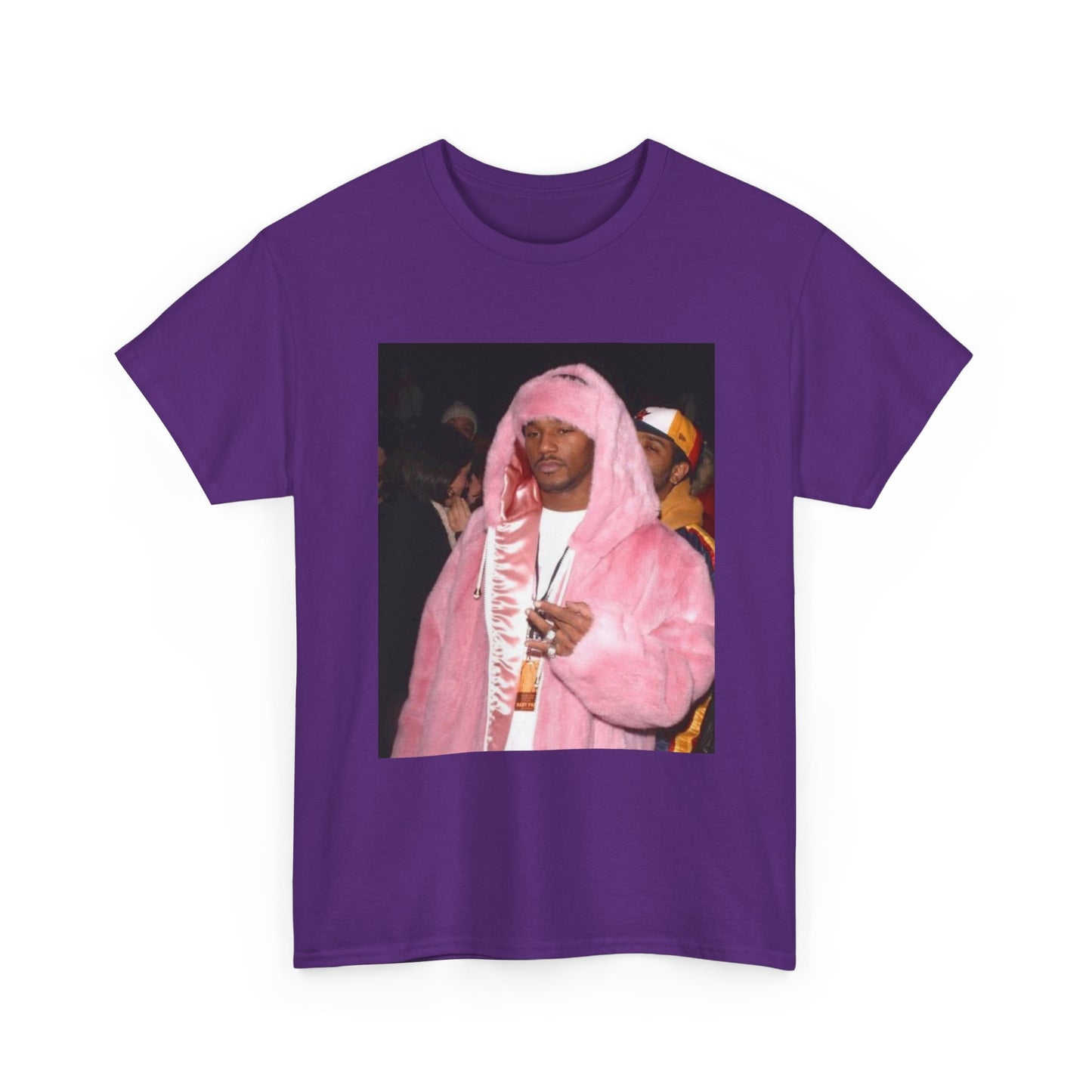 Camron diplomats T-shirt vintage pink fur coat graphic Rap Unisex Heavy Cotton