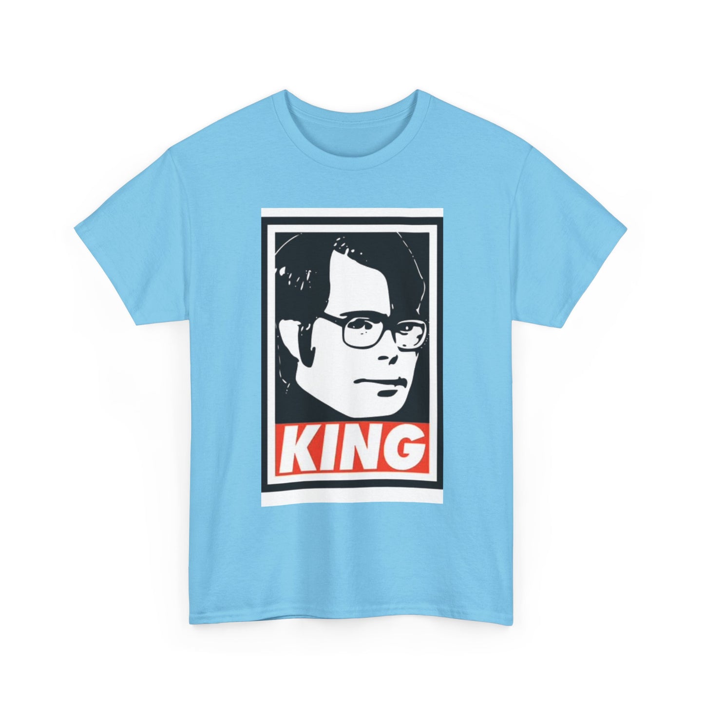 Stephen King Shirt Retro Poster Horror Funny Gift Scary Unisex Heavy Cotton Tee