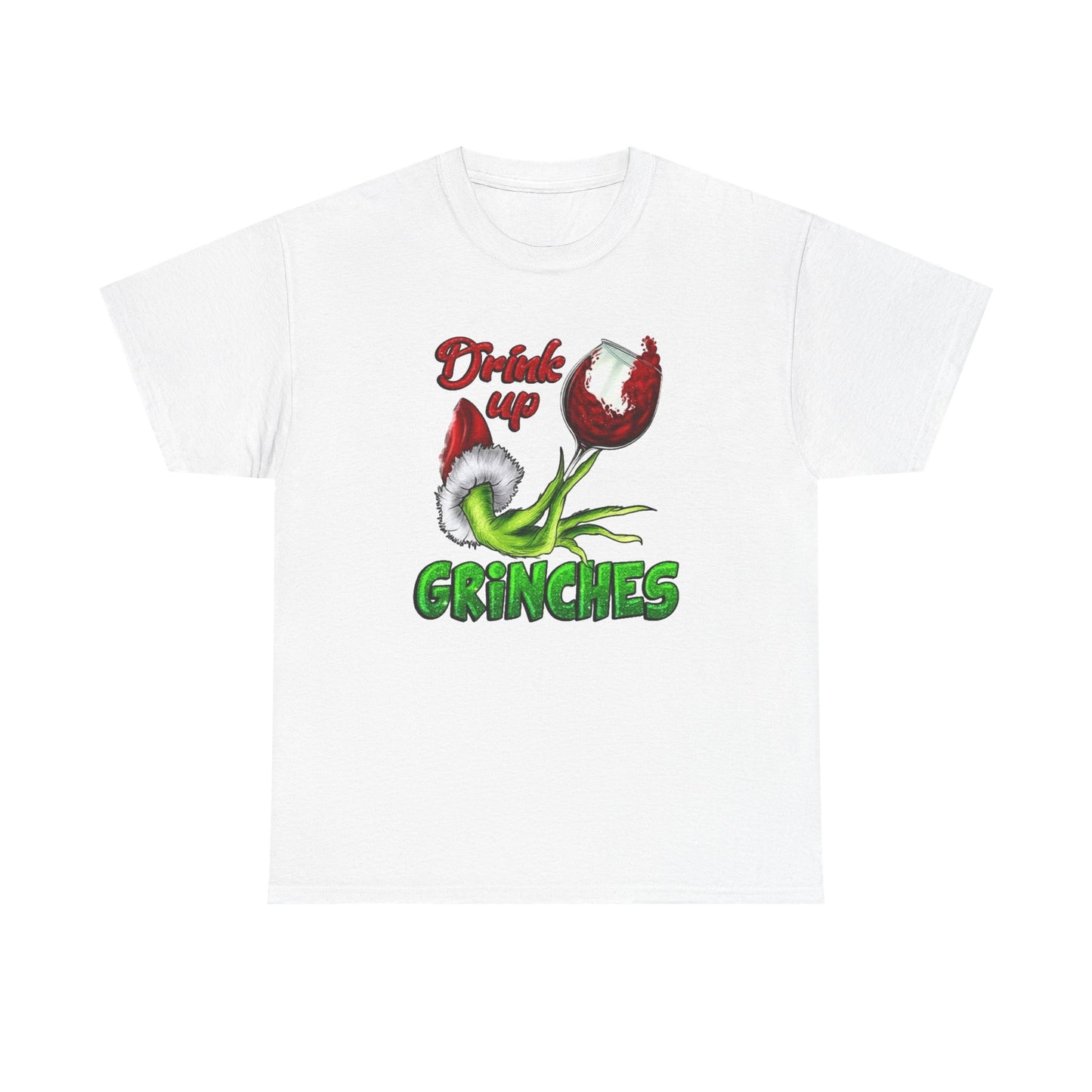 Drink Up Grinch's Christmas Graphic T Shirt NEW ADULT