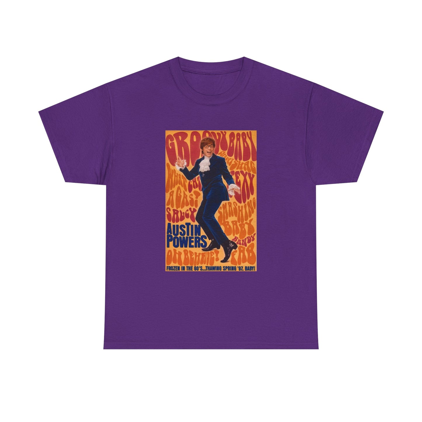 Austin Powers Shirt The Spy Who shagged Me Comedy Unisex Heavy Cotton Tee