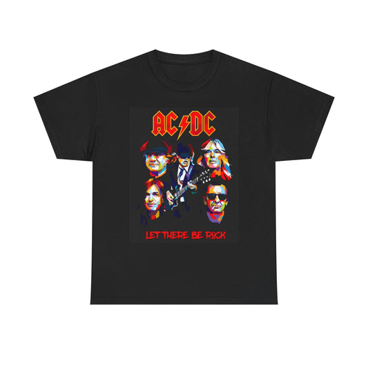 Ac Dc Let There Be Rock Graphic T Shirt Vintage Merch Unisex Heavy Cotton Tee