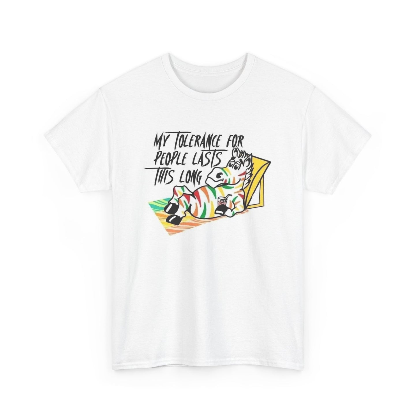 Zebra Gum Funny Graphic T Shirt Vintage 90s Unisex Heavy Cotton Tee