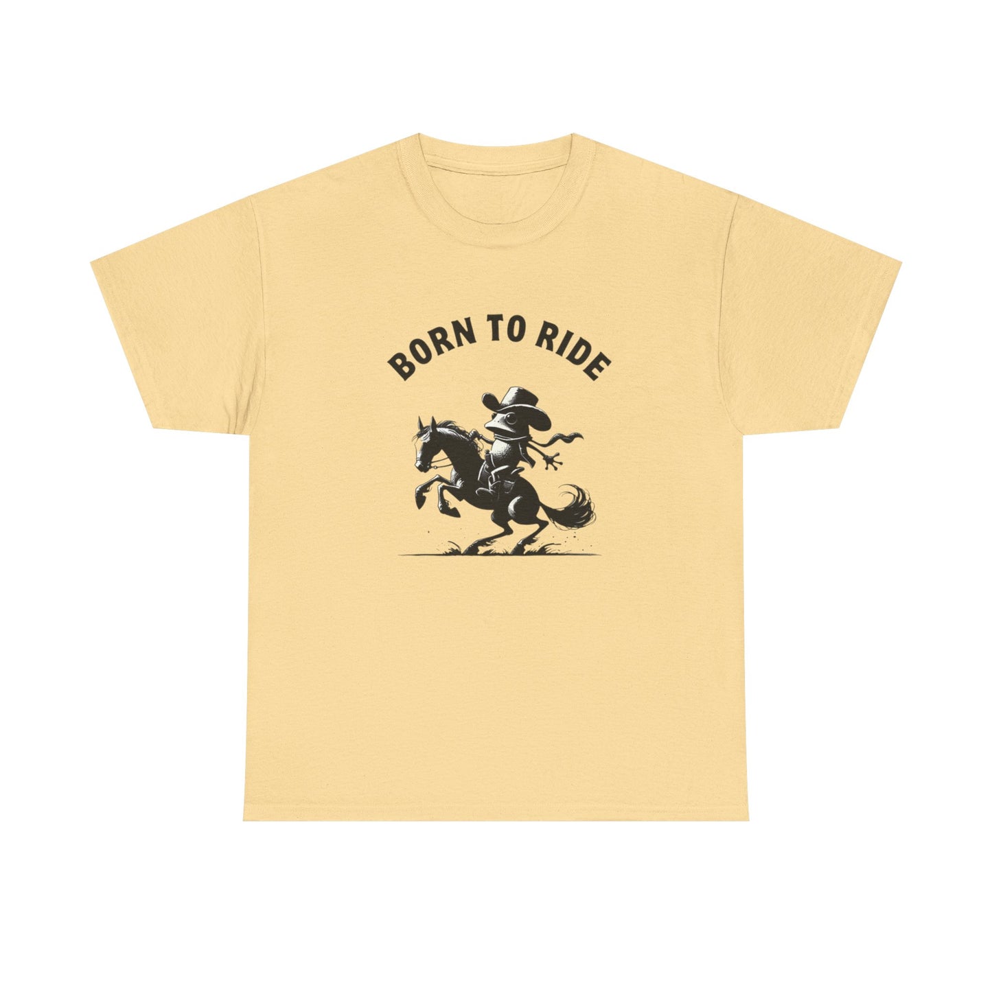 Born To Ride Funny Graphic T Shirt NEW Heavy Cotton Tee