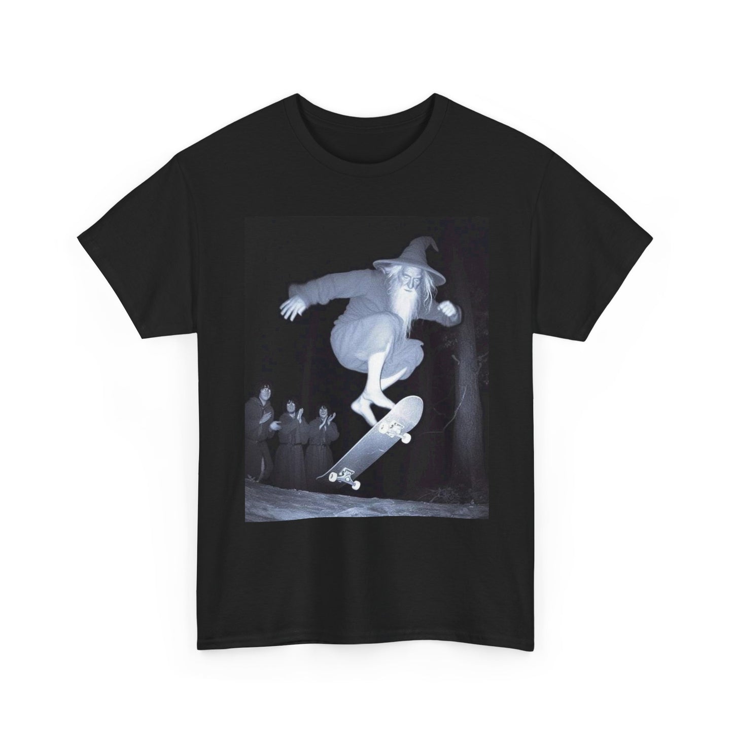 Gandalf Skateboarding Funny Graphic T Shirt Unisex Heavy Cotton Tee