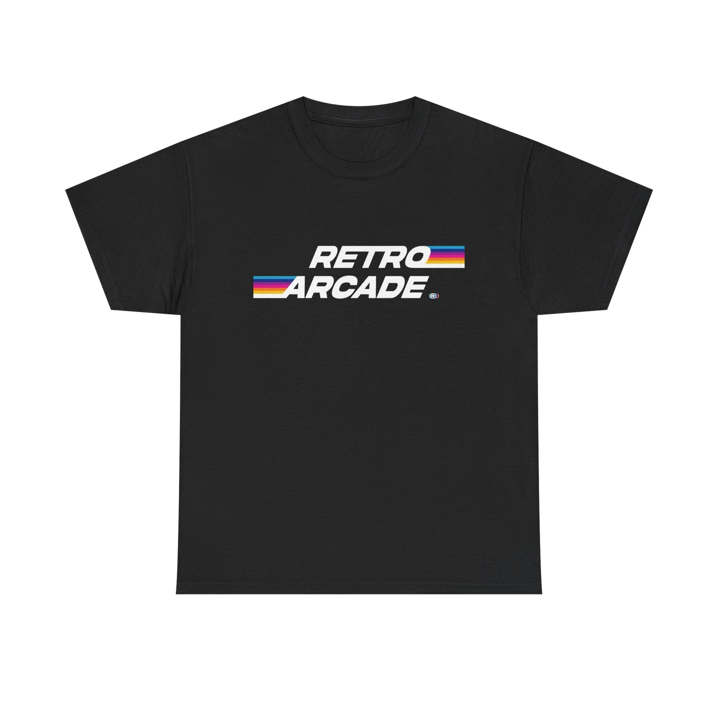 Retro Arcade 80s Logo Graphic T-Shirt Unisex Heavy Cotton Tee
