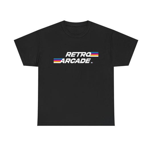 Retro Arcade 80s Logo Graphic T-Shirt Unisex Heavy Cotton Tee