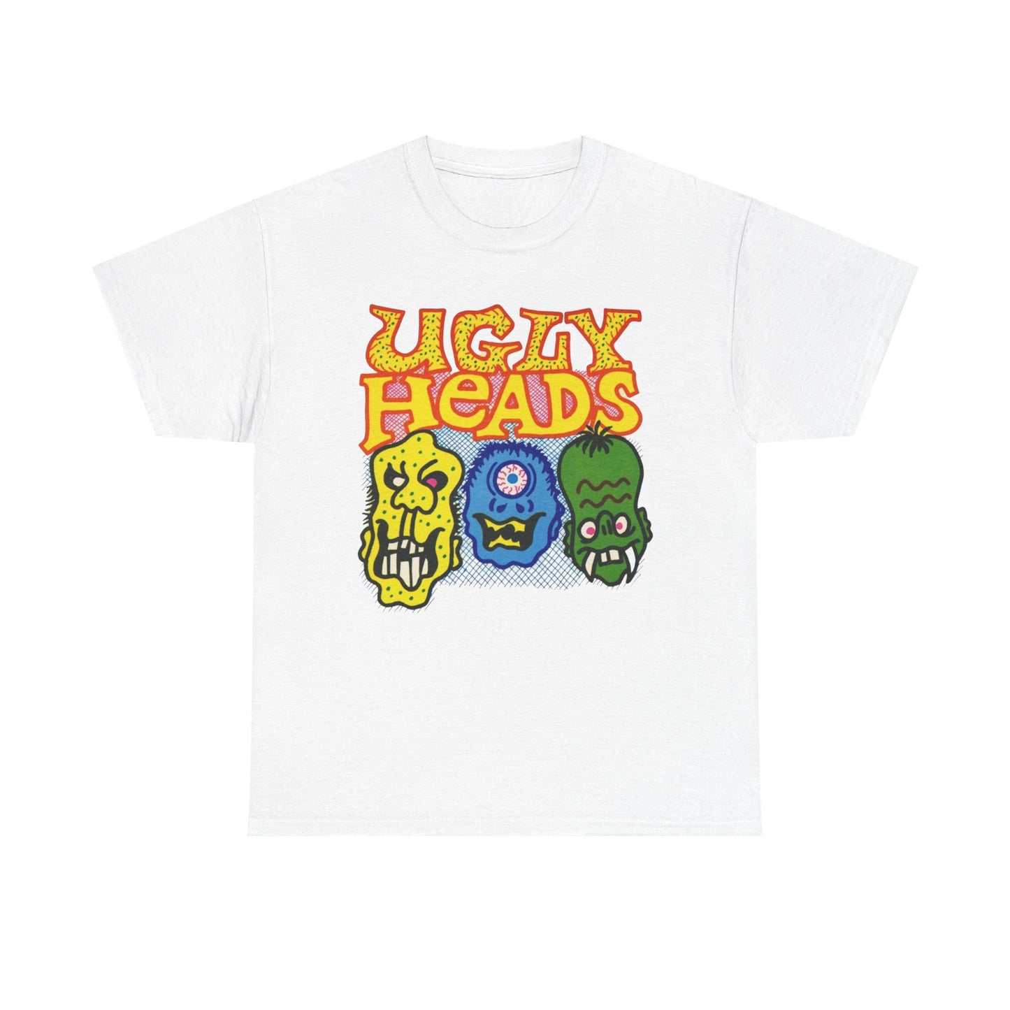 Ugly Heads Vintage 90's Kids Graphic T Shirt Unisex Heavy Cotton Tee