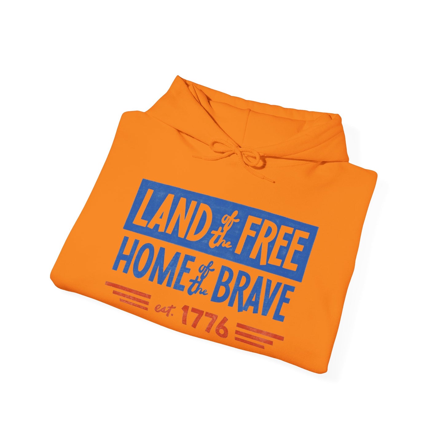 Land Of The Free Home Of The Brave USA Graphic Hoodie Unisex Hooded Sweatshirt