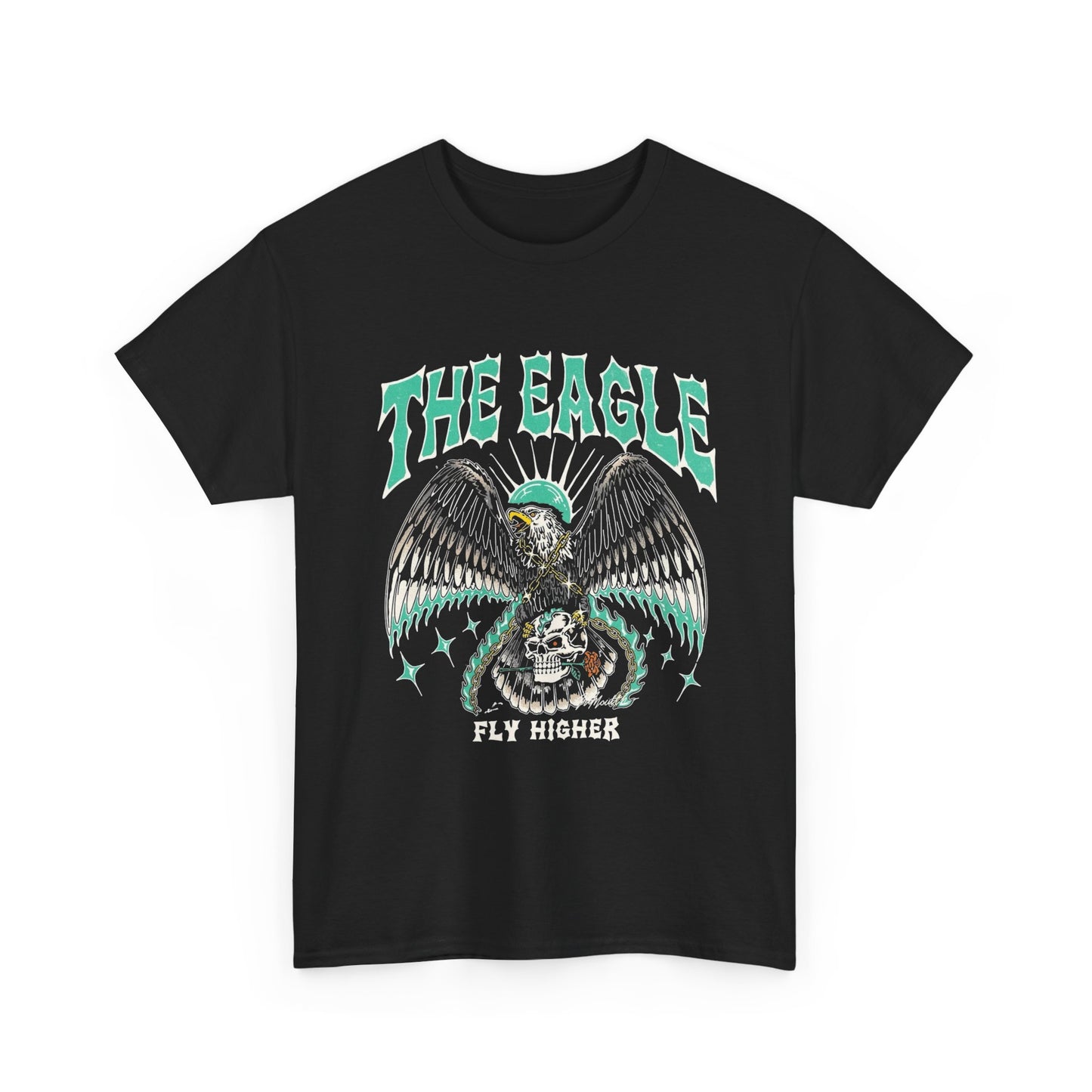 The Eagle Fly Higher Graphic T Shirt Unisex Heavy Cotton Tee NEW Gift