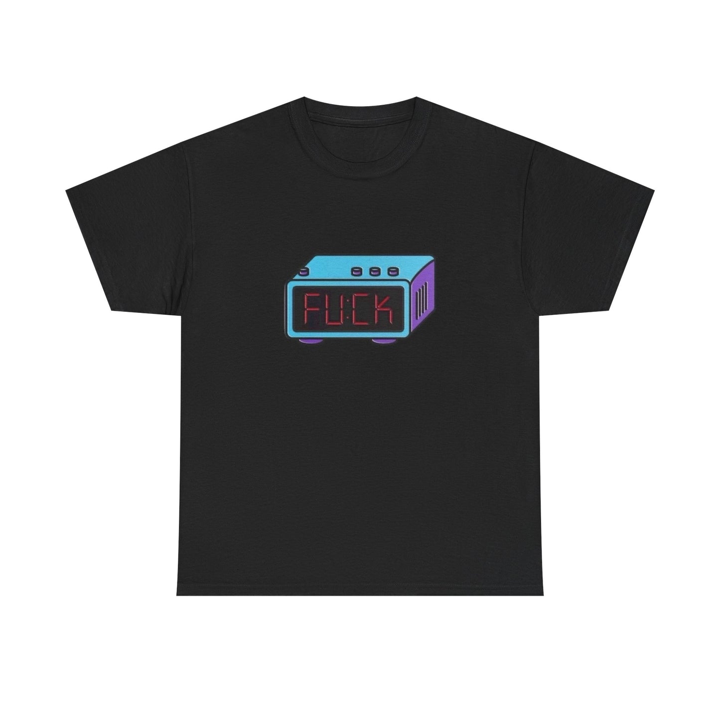 Funny Alarm Clock Wake Up Graphic T Shirt Unisex Heavy Cotton Tee Gift New